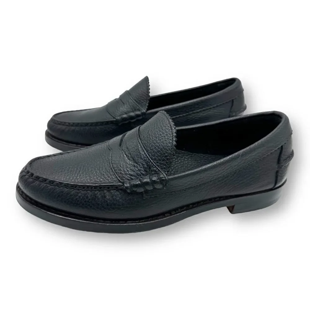 Brooks‎ Brothers x Allen Edmonds Black Leather Penny Loafers 10.5 D